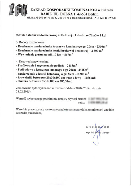 Referencje - kompleksowe roboty ziemne