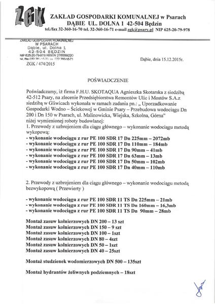 Referencje - kompleksowe roboty ziemne